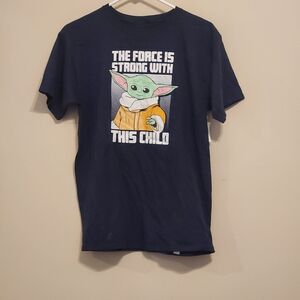 Star Wars Black Kids T-Shirt with Yoda Design